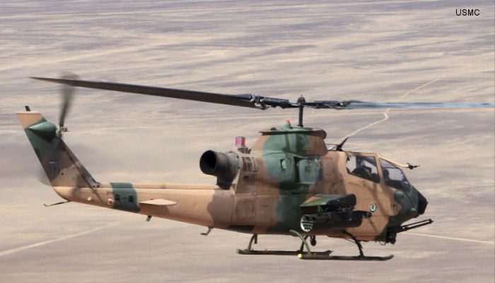 约旦陆军的ah-1f"眼镜蛇"武装直升机作为二手军品在国际市场上