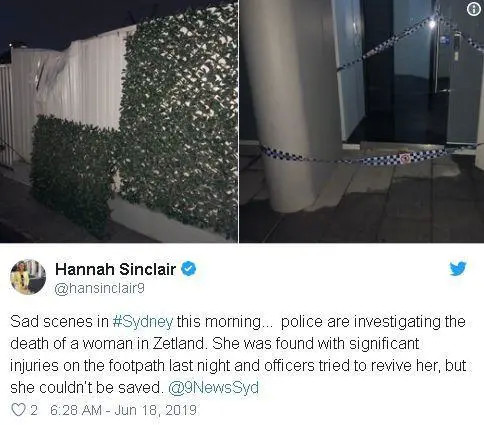 在澳华人女孩坠楼，前女友下楼疯狂补58刀