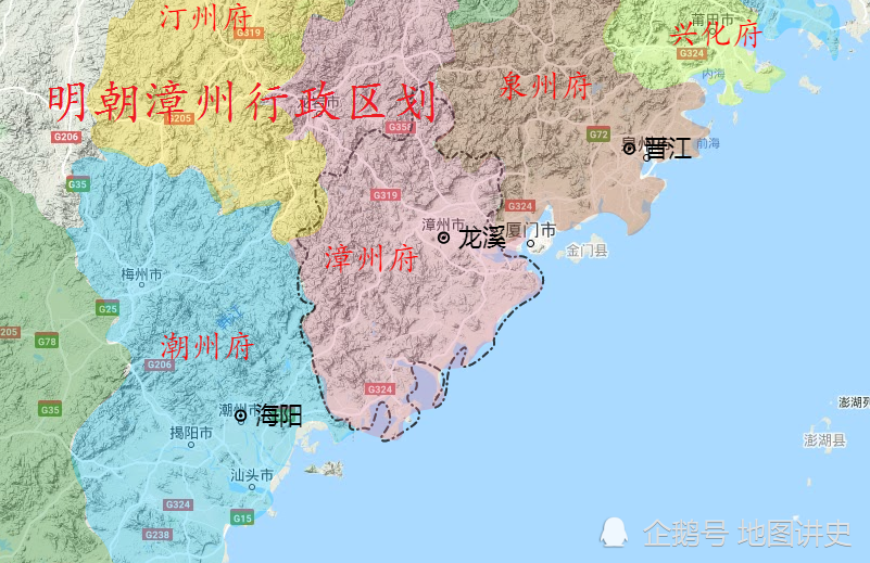 福建漳州行政区划史,漳浦为漳州首治,曾分属闽粤两地