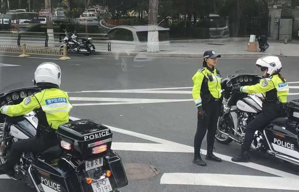 长春交警购置的哈雷摩托车