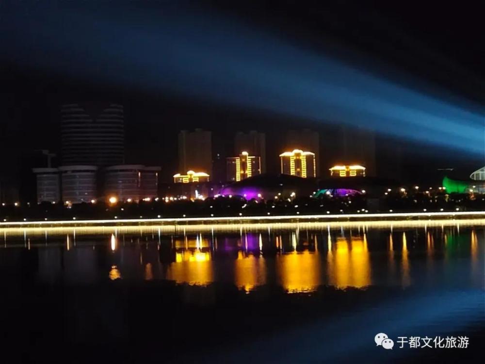 灯光夜景,点亮于都河畔!
