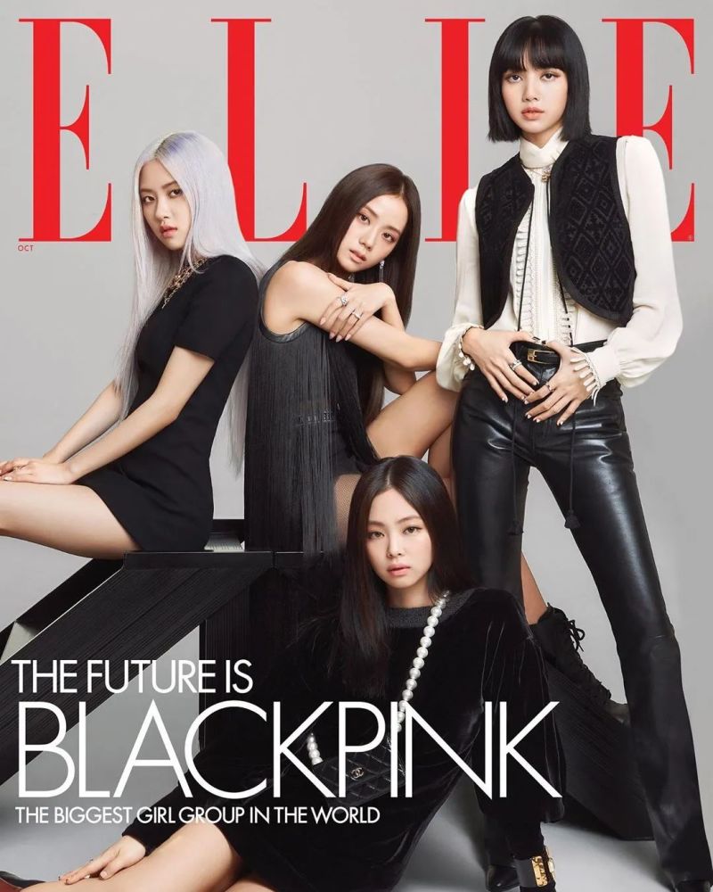 blackpink 登上美版《elle》封面!