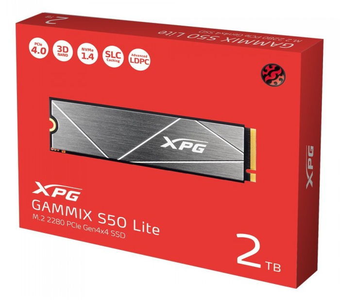 威刚发布 gammix s50 lite 电竞ssd固态硬盘