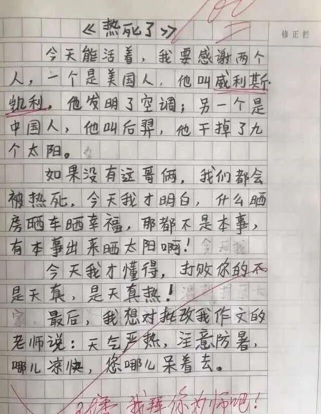 小学生的日记有多奇葩,小学生也太有才了吧