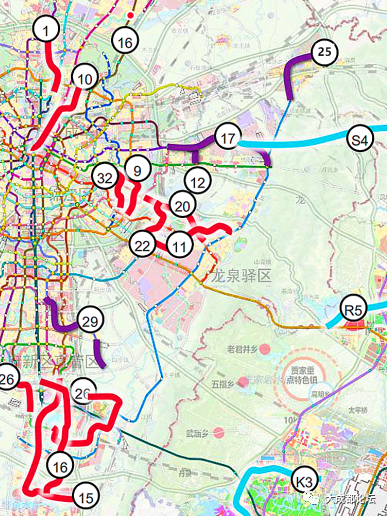 成都地铁25号线串联起龙泉驿阳光城,洛带和青白江清泉