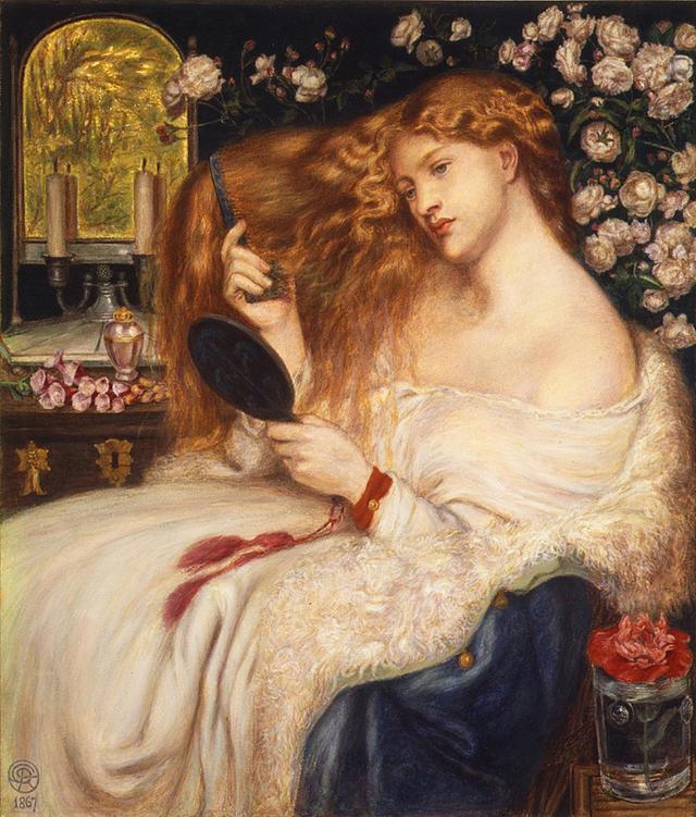 画风香艳唯美,前拉斐尔派的油画家为何对一面镜子如此着迷?