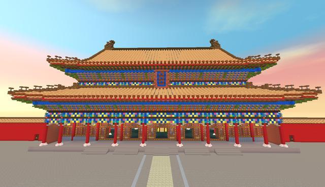 迷你世界:紫禁城是怎样搭建的?大神耗时3个月建成,霸气十足!