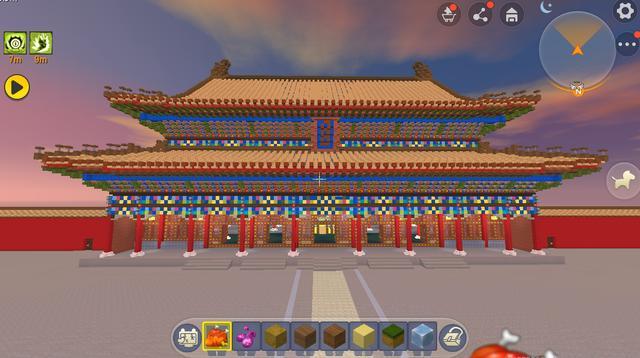 迷你世界:紫禁城是怎样搭建的?大神耗时3个月建成