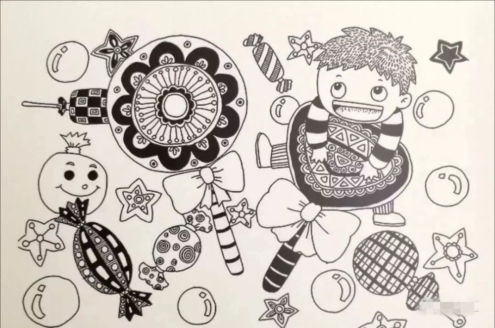值得收藏的儿童线描画绘画技巧
