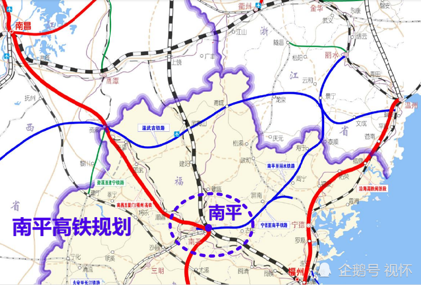还规划有另外3条线路,其中最具看点的无疑是昌厦(福)高铁,它的规划