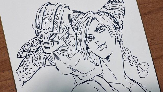 jojo:不灭钻石的人设发了张徐伦手绘图,或许暗示第6部