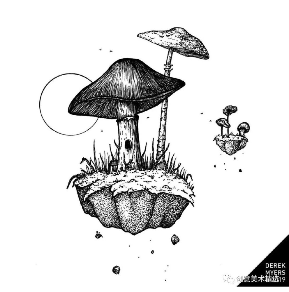素材分享漂亮的黑白装饰画