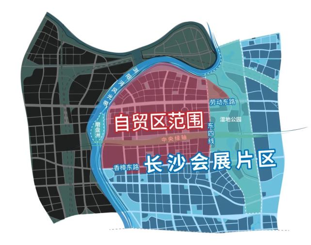 9月底,湖南自贸区落定,整个高铁会展新城自贸区约占11.