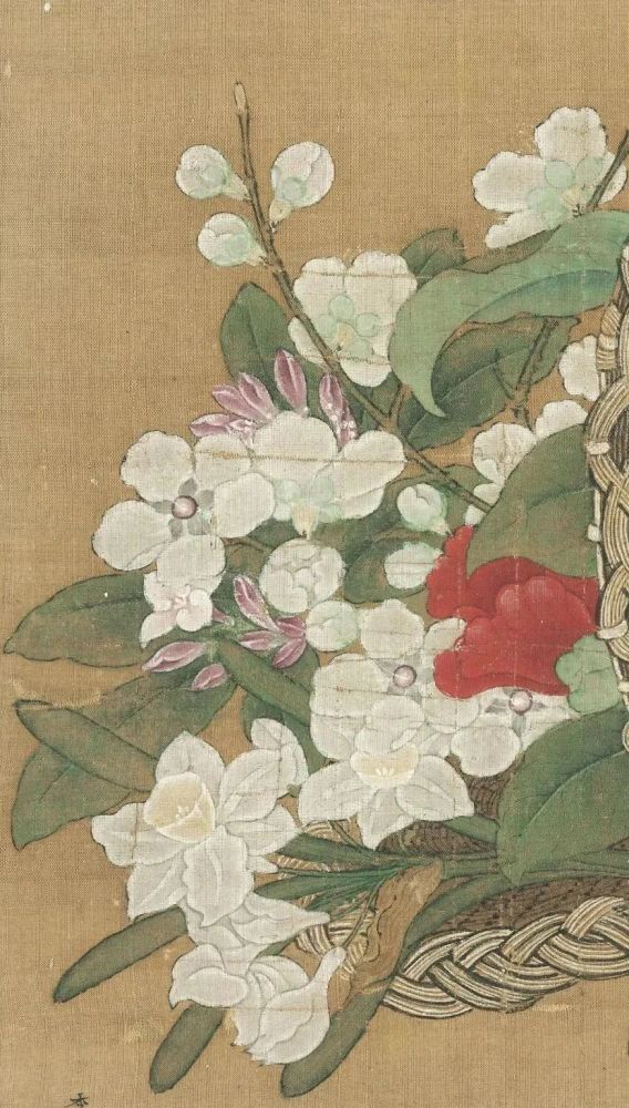 南宋画家李嵩笔下的春天花篮图