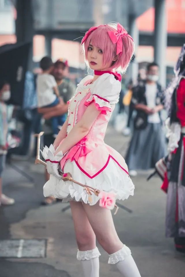 魔法少女小圆 cos 鹿目圆 场照