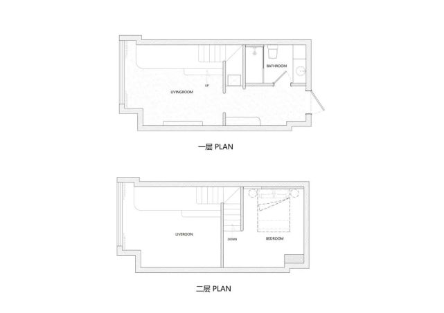 30平米loft小而美侘寂风民宿|loft|楼梯|楼梯设计