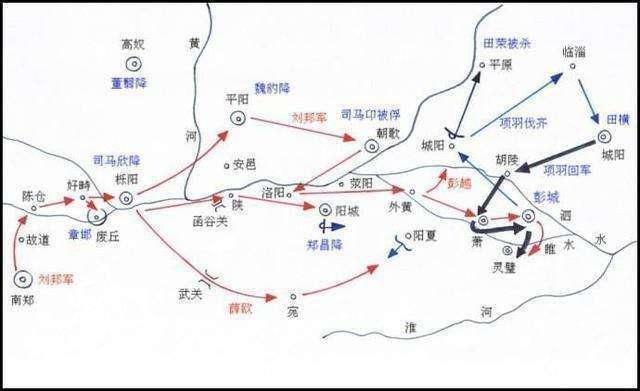 彭城之战项羽3万铁骑大破刘邦56万大军为何垓下就不行了