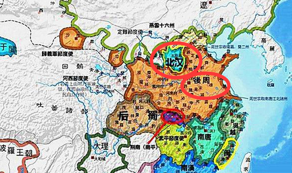 北汉和后周地图