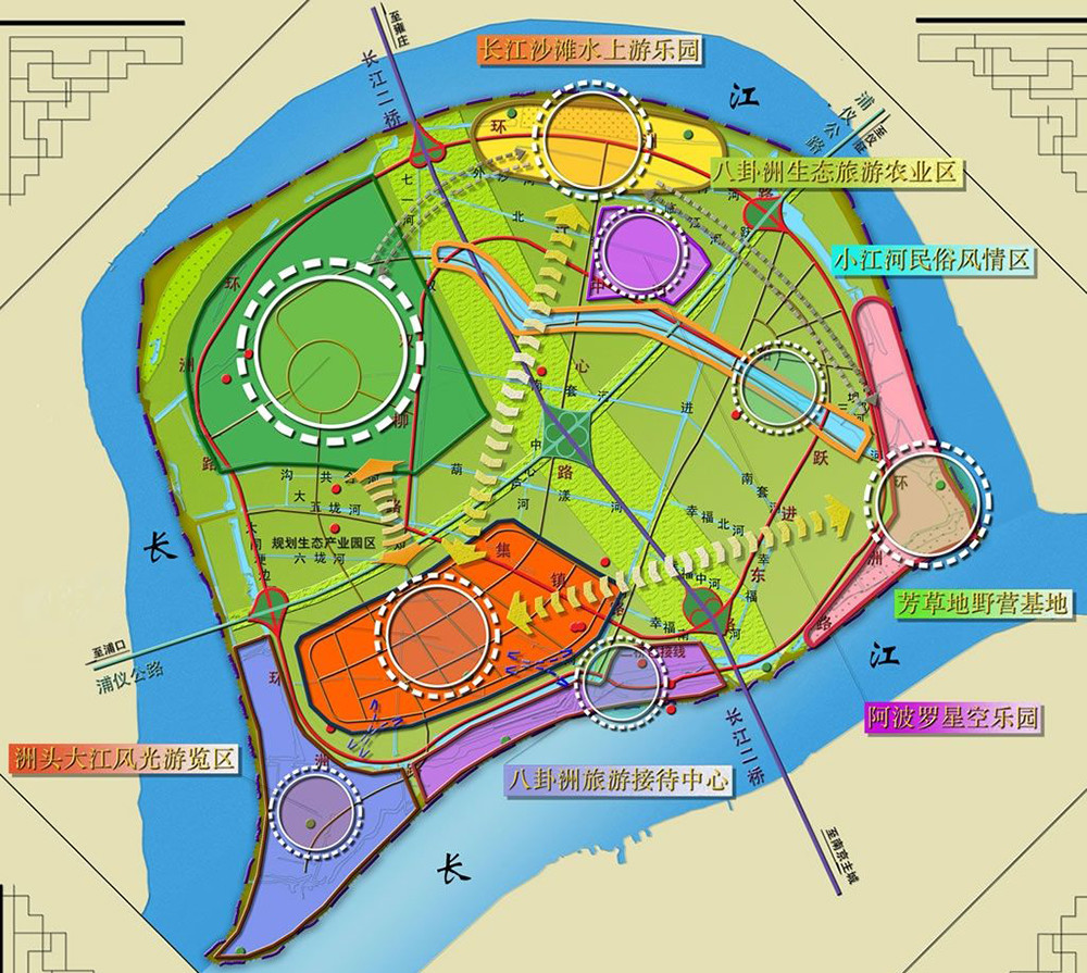 江苏南京八卦洲:岛外高楼林立,岛内却是一片乡村气息