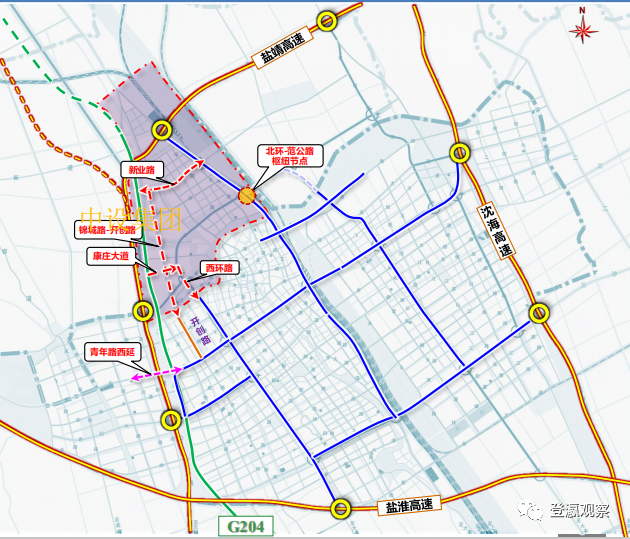 盐城:优化城北路网,打盐城新高架!