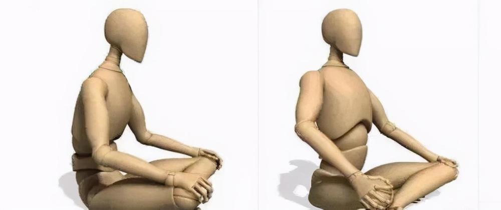 练瑜伽:坐着的时候背不直弯腰拱背,膝盖离地面还很高怎么办?