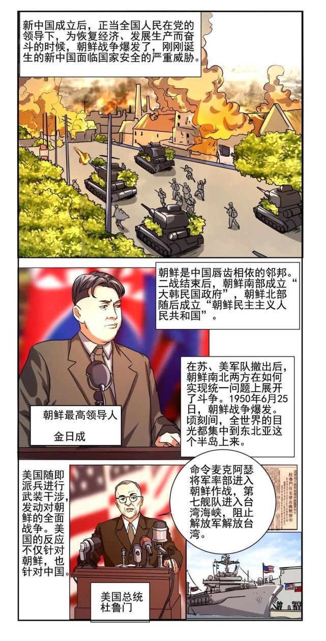 漫画新中国史抗美援朝