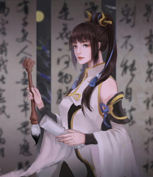 王者荣耀上官婉儿同人图,盛世之风景将镌刻于笔墨,传颂于千秋