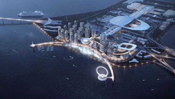 "真·港珠澳大桥概念"的公寓亮相,就在珠海口岸旁边