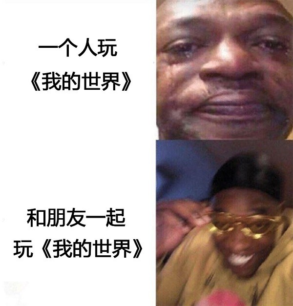 我的世界:用五张表情包对比图,给你还原一个真实的"mc世界"