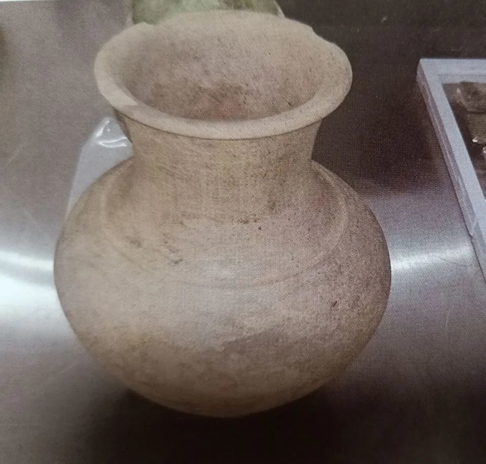10号墓出土的篦齿纹灰陶罐