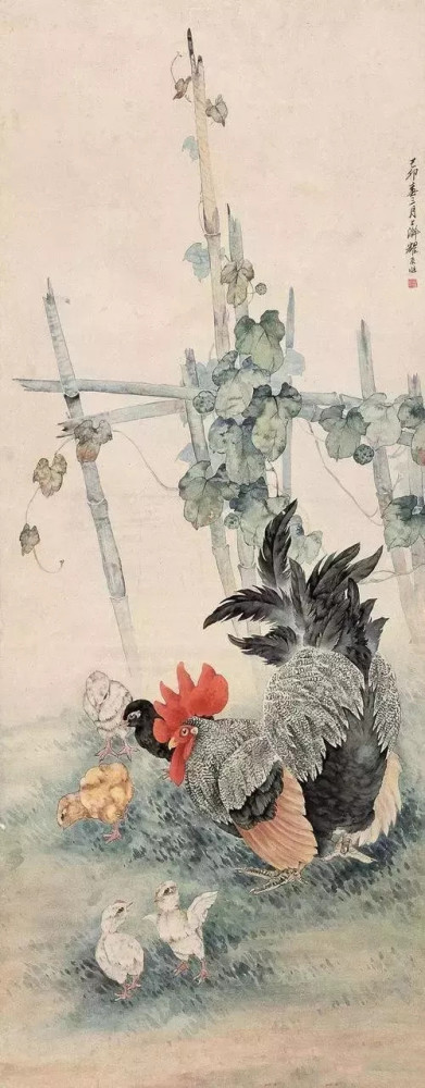 刘继卣还有一手绝技—劈丝笔法,是由其父刘奎龄独创的一种特殊绘画