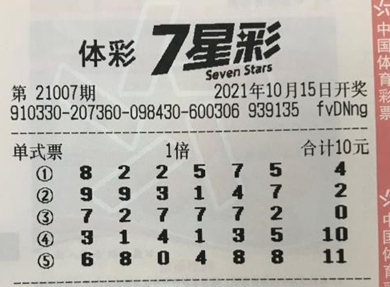 官宣来了!体彩7星彩游戏11日开启新规则