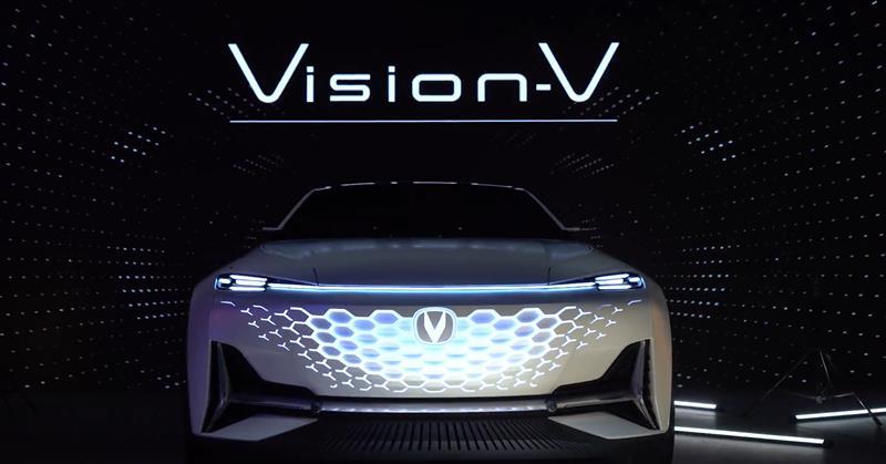 长安亮相概念车vision v,正式开启品牌焕新