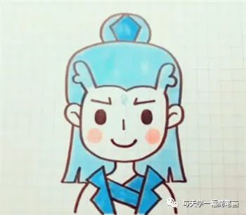 每天学一幅简笔画-哪吒之魔童降世敖丙简笔画教程