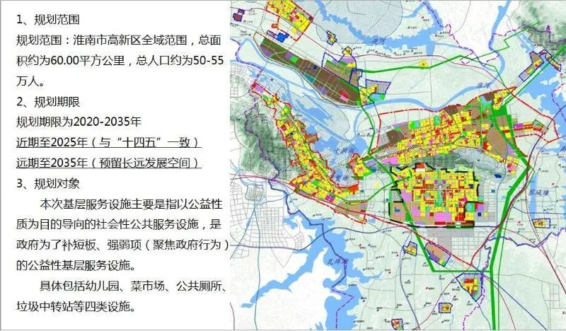 淮南这个地方规划来了!拟建幼儿园,菜市场等!