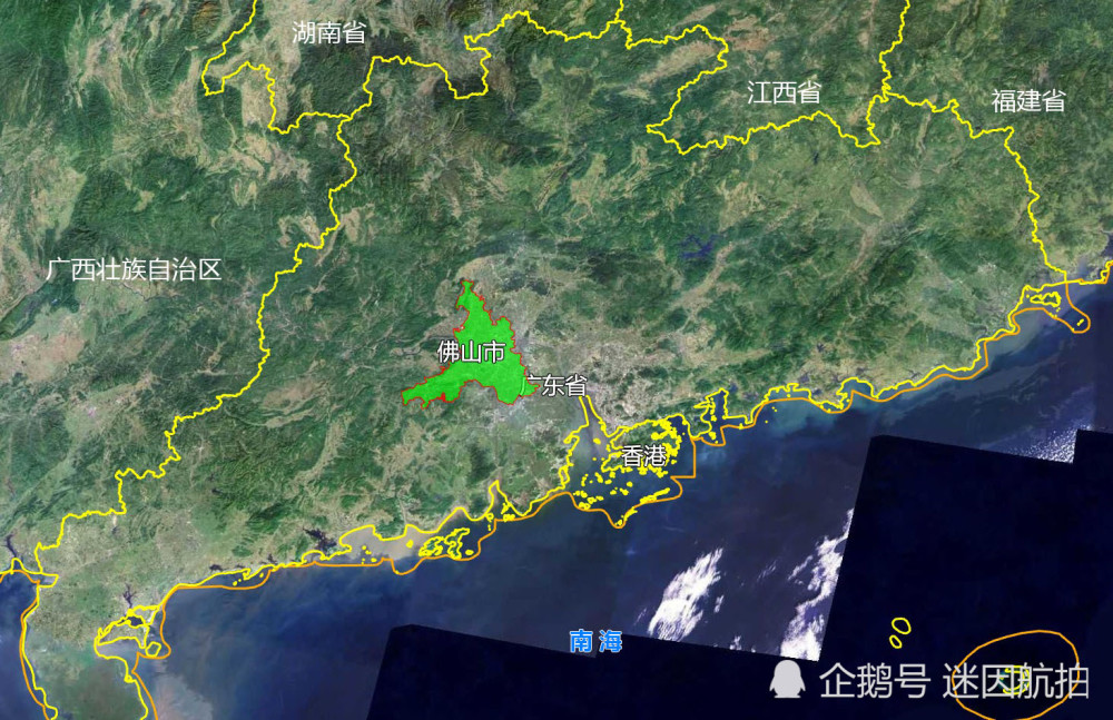 7张地形图,快速了解广东省佛山市辖的5个区