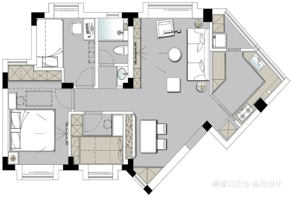 建筑硬伤多形状不规则户型小这些问题统统都不是问题