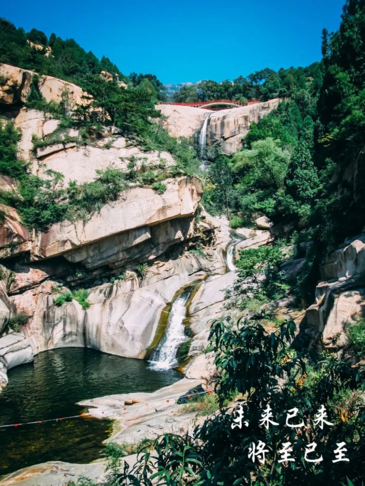 未来影像泰山黑龙潭瀑布天下第一山飞瀑东岳水之美