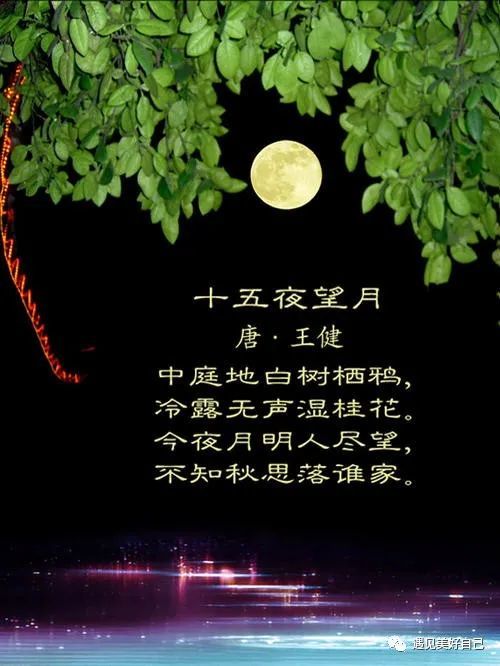 古诗词鉴赏-《十五夜望月》唐.王建