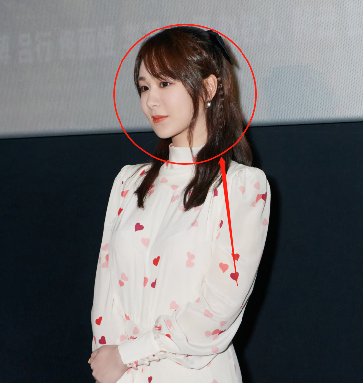 杨紫出席新电影首映礼,无精修图暴露真实颜值,这侧脸