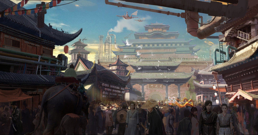 属于中国古典建筑的独特美感!非常棒的一组动漫古典场景作品赏析