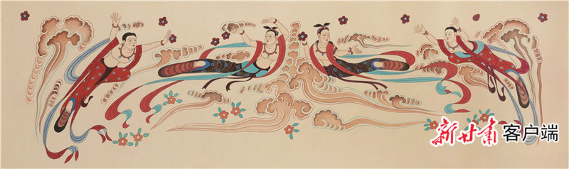 "飞天活了《宝相天葩—范兴儒敦煌壁画临摹精品集》在兰首发
