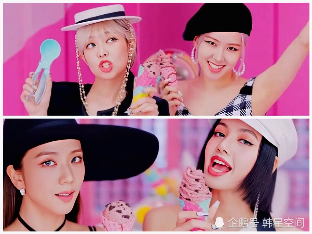 blackpink的《ice cream》成为她们第八首点击量达到3亿的mv!