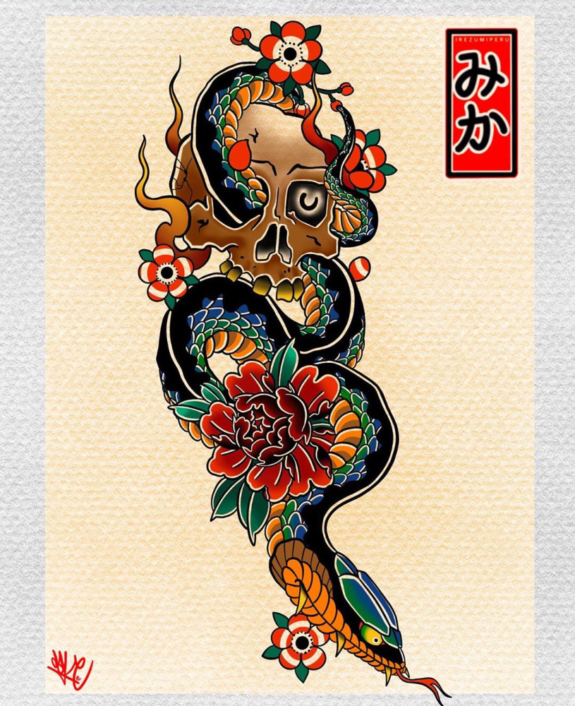 老传统纹身图案上海由龙纹身整理