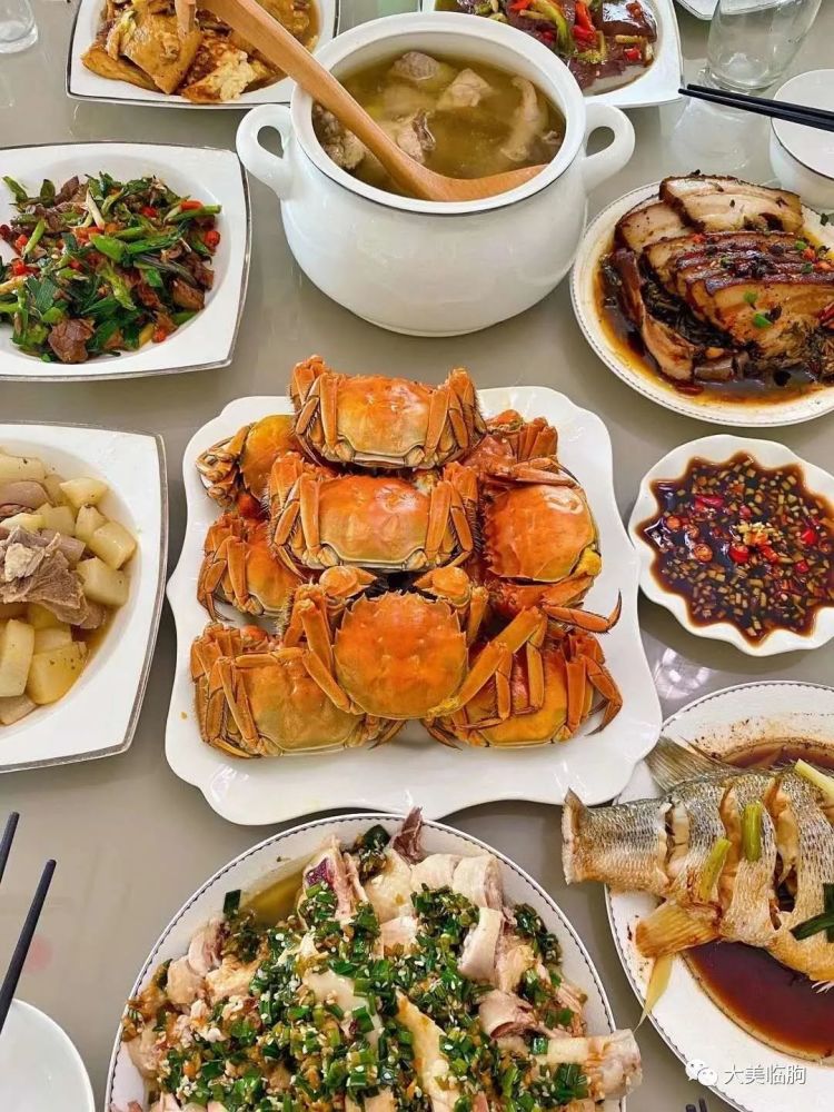 临朐中秋节之夜的团圆饭,家乡的味道