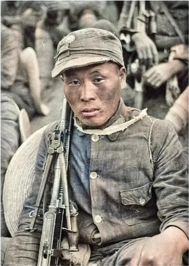 真实八路军战士的彩色老照片,个个都是抗日英雄!