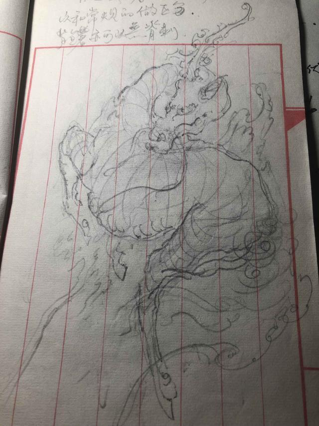 传统神兽造型研究,画家由龙麒麟设计草稿分享