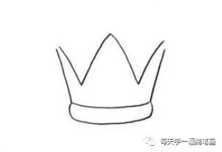 每天学一幅简笔画-公主皇冠简笔画步骤图片
