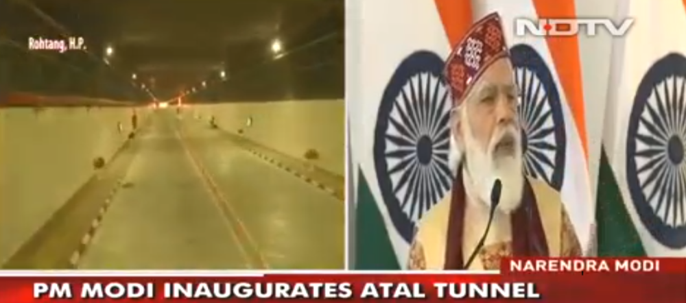 印度开通通往中印边境重要隧道，自诩世界最长