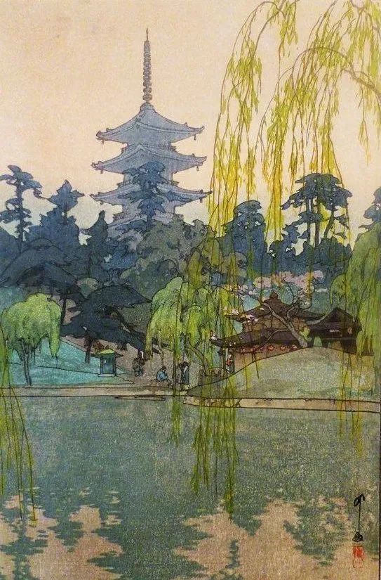 日本画家吉田博hiroshiyoshida作品欣赏配色让人印象深刻